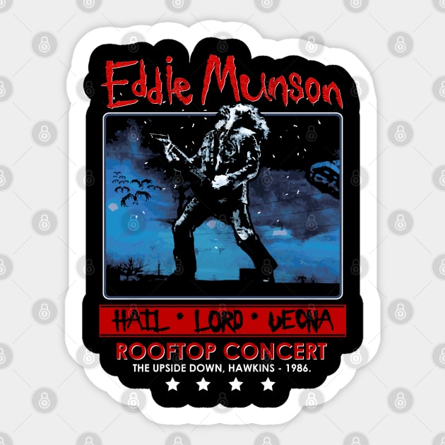 Eddie Munson's Rooftop Concert Sticker by NerdShizzle